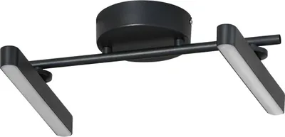 Produktbild von Lindby LED-Deckenleuchte Eldrin, 2-flg., schwarz,Lichtleiste
