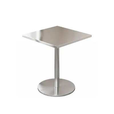 Image de Meubles de restauration Bar Café Acier inoxydable Table de restauration Petite table ronde Table de salle à manger Table de bistrot 40x40x75cm【BXG-HF40】