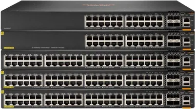 Obrázek produktu pro HPE Aruba Networking CX 6200M 24G Class4 PoE 4SFP+ Switch, Řízený, L3, Gigabit Ethernet (10/100/1000), Podpora napájení po Ethernetu (PoE), Instalace do racku