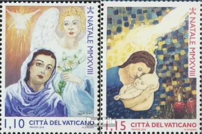 Produktbild von Briefmarken Vatikanstadt 2018 Mi 1949-1950 (kompl.Ausg.) postfrisch Weihnachten