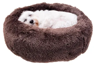 Productafbeelding van Ferplast hondenmand, kattenbed, rond, zacht, pluizig, kattenkussen, zacht, pluche