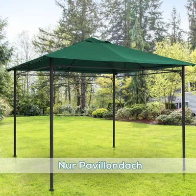 Produktbild von Pavillondach, Ersatzdach Für Pavillon, Pavillonabdeckung, Sonnenschutz Polyester, Grün, 2,98 X 2,95 M