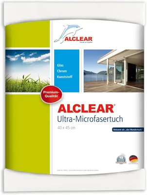 Imagen del producto de Paño de microfibra para limpieza de cristales, 60x45 cm, color blanco, ideal para ventanas y automóviles