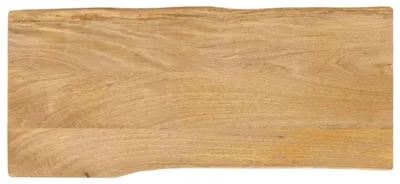 Produktbild von Holztischplatte mit Baumkantenverzierungen, 90 x 40 cm