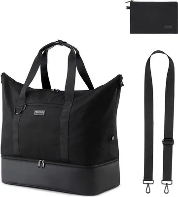 Immagine prodotto di Valigia da viaggio da uomo nera, borsa da viaggio, borsa da città
