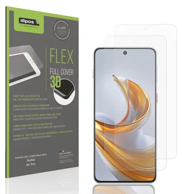 Produktbild von 2x Full Cover Schutzfolie matt für Nubia Air Pro Panzerfolie Anti-Shock