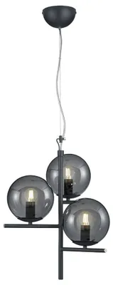 Produktbild von Pendellampe, Metall, Rauchglas, anthrazit, Höhenverstellbar