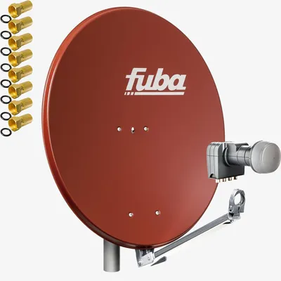 Produktbild von Fuba DAL 804 R Sat Satelliten Anlage Schüssel Quad LNB DEK 417 4 Teilnehmer