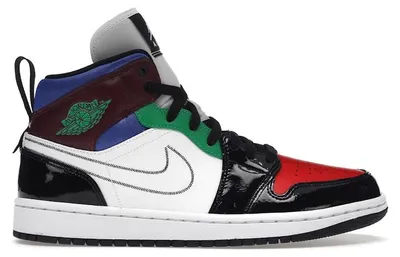 Image de Jordan 1 Mid SE Noir et Blanc, plusieurs couleurs (pour femmes) - Taille EU 38,5