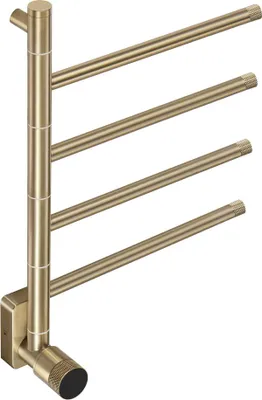 Produktbild von Elektrischer Handtuchradiator - Gold - Thermostat Regelung, 60 W, 58 x 41 x 13 cm