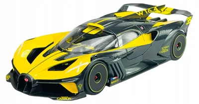 Obrázek produktu pro Bburago, model auta Bugatti Bolide W16.4, kovový, měřítko 1:18, žlutá barva