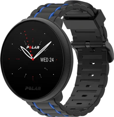 Produktbild von Strap-it Polar Ignite 3 Sport Schnallenarmband (Schwarz/Blau)