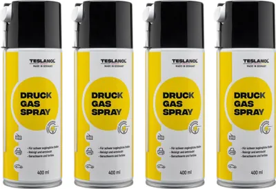 Produktbild von TESLANOL Druckluftspray 26003, 400 ml, 4 Stück