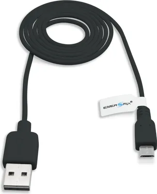 Produktbild von Energmix Flipper USB A zu Micro USB Kabel (Doppel USB) schwarz 1 Meter
