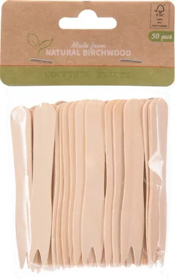 Produktbild von Pommes-Snackgabeln aus Holz 8,5 cm 50 Stk.