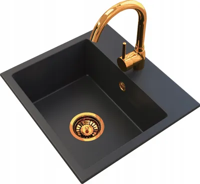 Produktbild von Granitan | Granitspüle MINI - Goldene Küchenarmatur - Hochwertig und Einbaufreundlich
