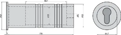 Produktbild von BASI RT 101, Aluminium, Schlüssel, Aluminium, Edelstahl, 50 mm, 138 mm, 50 mm