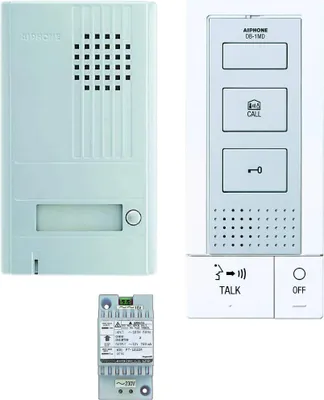 Image de Kit audio 2 fils intégral mains libres avec platine aluminium saillie & 1 poste intérieur - AIPHONE - DBS1AP
