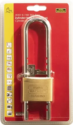 Immagine prodotto di Lucchetto a cilindro larghezza corpo 50mm MS varie chiavi BURG-WÄCHTER