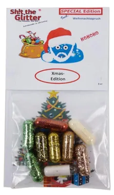 Obrázok produktu pre Vianočná zábava s vianočným posolstvom Perfektné ako darček pre tajného Mikuláša Adventný kalendár a mnoho zábavných nápadov 7 farebných trblietavých