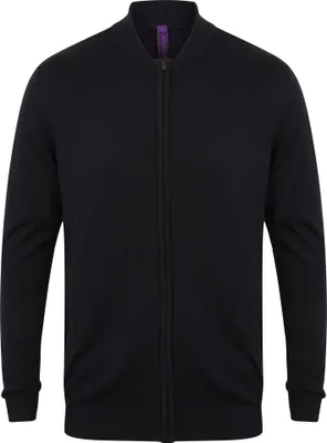 Obrázek produktu pro Henbury Uni Strick Bomberjacke PC2959 (XXS) (Marineblau)