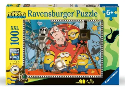 Productafbeelding van Kinderpuzzel met 100 extra grote stukjes - Minions 3