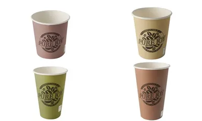Immagine prodotto di PAPSTAR 87869 Bicchiere di carta PAPSTAR "pure", 0,4 l, marrone