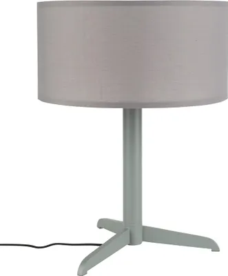 Image de Lampe de table Zuiver Zuiver Shelby - Gris - 48 x 36 cm - Design minimaliste avec abat-jour en tissu