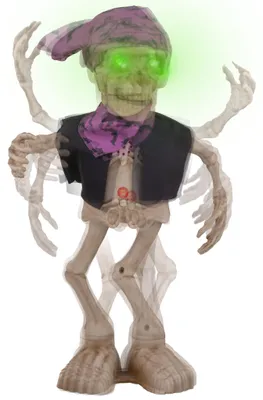 Zdjęcie produktu dla Figurka na Halloween – tańczący szkielet z podświetleniem i dźwiękiem, 40 cm