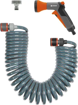 Zdjęcie produktu dla Gardena - Zestaw węży spiralnych - 10 m - średnica 9 mm