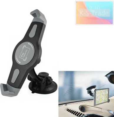 Produktbild von K-S-Trade Scheiben-Halterung für Tablets kompatibel mit Chuwi HiPad Pro KFZ Tablet Saugnapf Auto Halterung Windschutzscheibe Holder Halter