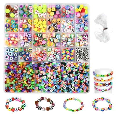 Perlen-Set 2480 Stück für Armbänder und Ketten