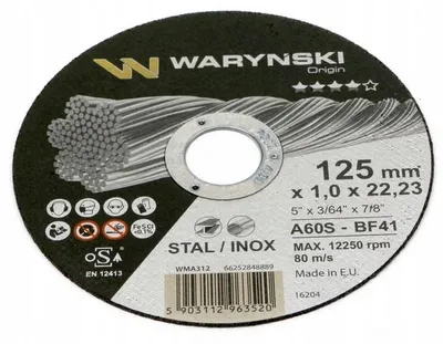 Produktbild von Waryński Metalltrennscheibe 125 mm x 1 mm stark