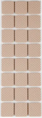 Produktbild von Anti-Rutsch Pads Bodengleiter beige selbstklebend in rund und eckig auswählbar (Eckig 28 x 28 mm)