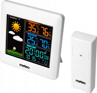 Produktbild von Wetterstation mit DCF Meteo SP93 Wettersensor