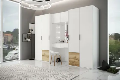 Produktbild von Schiebeschrank LATINA 300 cm , Kleiderschrank Schiebetürenschrank , ( WEISS )