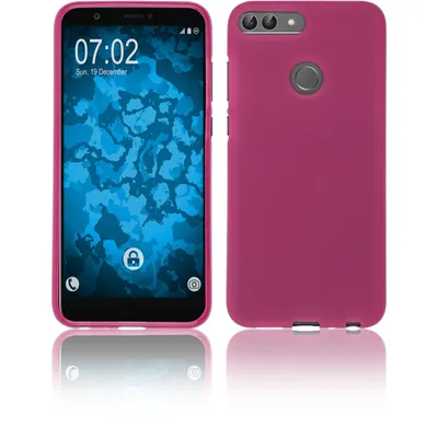 Produktbild von PhoneNatic Case kompatibel mit Huawei P Smart - pink Silikon Hülle matt Cover
