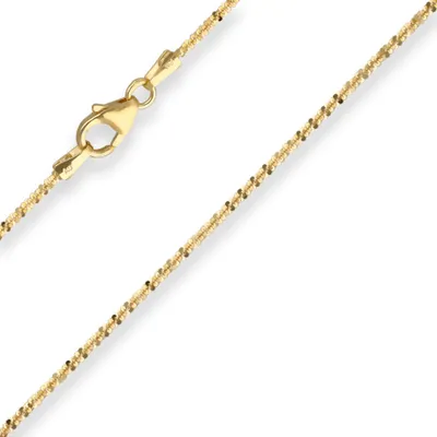 Produktbild von 1,4mm Armband Criss-cross-Kette Armschmuck aus 585 Gold Gelbgold 19cm