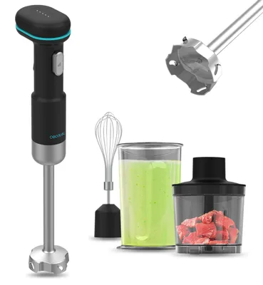 Zdjęcie produktu dla Cecotec BlendGo Hand Scratchless, Blender immersyjny, 180 W, Czarny, Stal nierdzewna