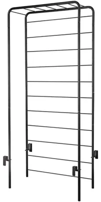 Image de Support pour plantes - DEROMA - Cosmo - 78 x H 155 cm - Métal - Gris