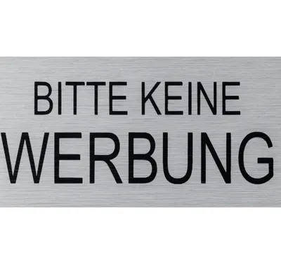 Zdjęcie produktu dla Tabliczka aluminiowa 60x25mm Proszę nie reklamować
