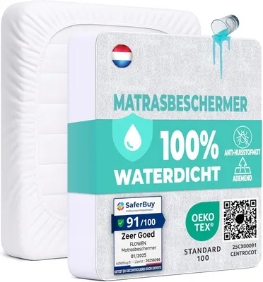 Zdjęcie produktu dla Wodoodporny ochraniacz na materac 50x83 cm, Bawełna, Oddychający, Przeciwroztoczowy, Hipoalergiczny, Można