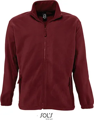 Immagine prodotto di SOLs 55000 | Giacca in pile North / Giacca da uomo fino a 5XL - Colore: Borgogna - Taglia: 5XL