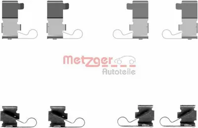 Produktbild von METZGER 109-1699 Zubehörsatz Scheibenbremsbelag Hinten für LEXUS RX (MHU3, GSU3, MCU3) für TOYOTA Avensis Kombi (T22)