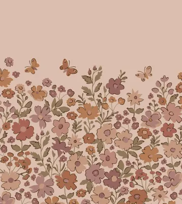Produktbild von ESTAhome Fototapete Blumen Terrakottarosa 2.5 x 2.79 m