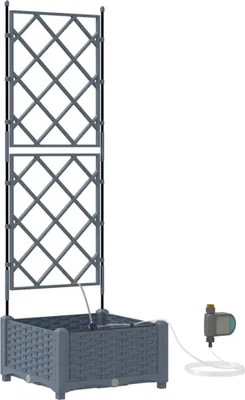 Immagine prodotto di Vaso da giardino Grigio Chiaro 40 x 40 x 126 cm Plastica