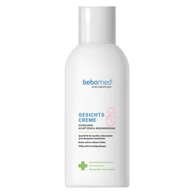 Produktbild von bebomed Gesichtscreme – für sensible Haut, gegen Rötungen, Juckreiz & zur Regeneration. Ideal bei Neurodermitis & Psoriasis.