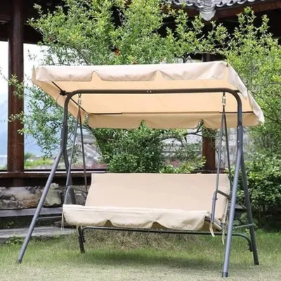 Immagine prodotto di Dondolo da esterno in acciaio 3 posti 170x110x153 cm