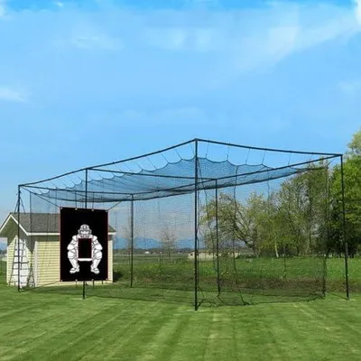 Produktbild von Rückprallnetz für Baseballwürfe mit tragbarem Fänger für den Hinterhof – Trainingsnetz und Zielscheibe für Spieler, Erwachsene und Trainer auf dem Baseball- oder Softballfeld