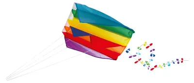 Image de Cerf-volant pour enfants Gunther Mini Parafoil GU1173 Arc-en-ciel 60 x 51 cm
